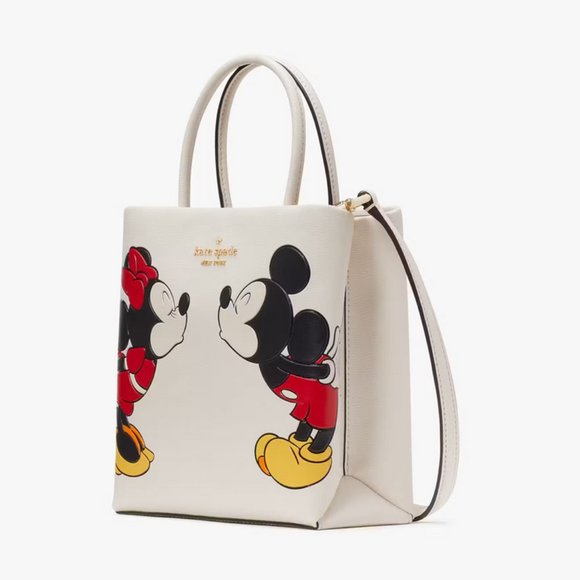Kate Spade New York X Disney Minnie Mini Tote Crossbody - Minnie & Mickey Mouse - Picture 3 of 6